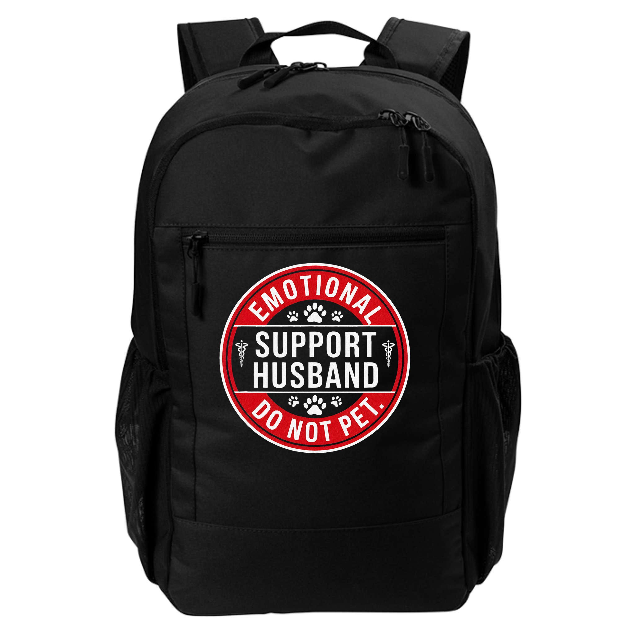 Emotional Support Husband Do Not Pet Backpack