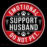 Emotional Support Husband Do Not Pet 16 in Basic Backpack