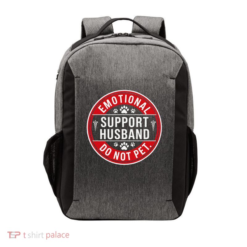 Emotional Support Husband Do Not Pet Vector Backpack