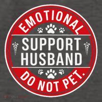 Emotional Support Husband Do Not Pet Vector Backpack