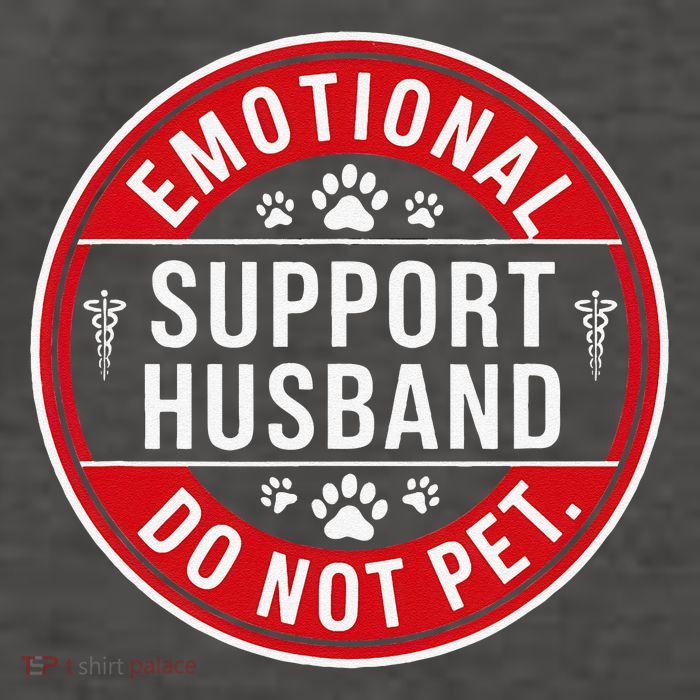 Emotional Support Husband Do Not Pet Vector Backpack