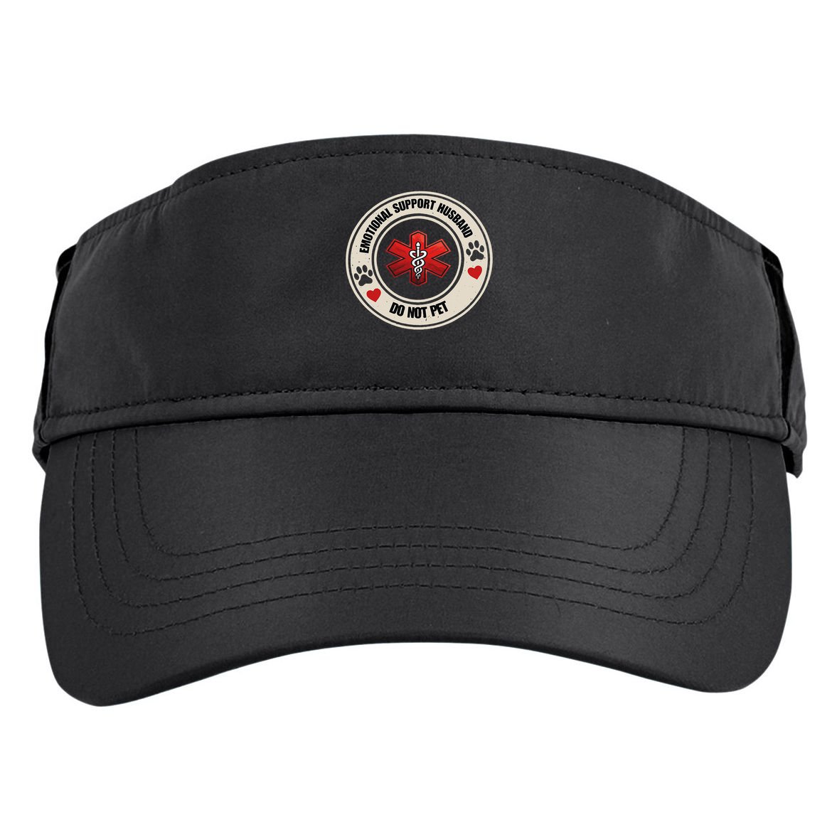 Emotional Support Husband Do Not Pet Adult Drive Performance Visor