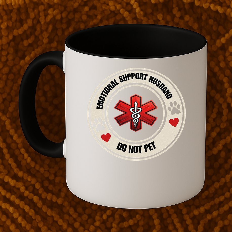 Emotional Support Husband Do Not Pet Mug