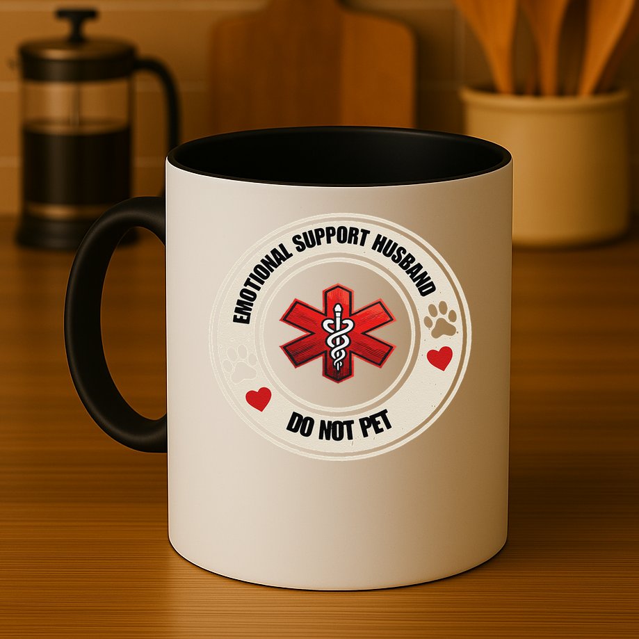Emotional Support Husband Do Not Pet Mug