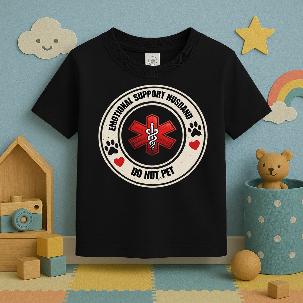 Emotional Support Husband Do Not Pet Toddler T-Shirt