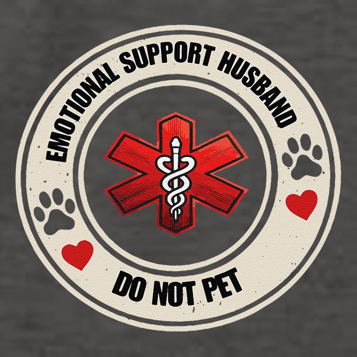 Emotional Support Husband Do Not Pet Vector Backpack