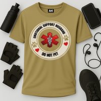 Emotional Support Husband Do Not Pet Cooling Performance Crew T-Shirt