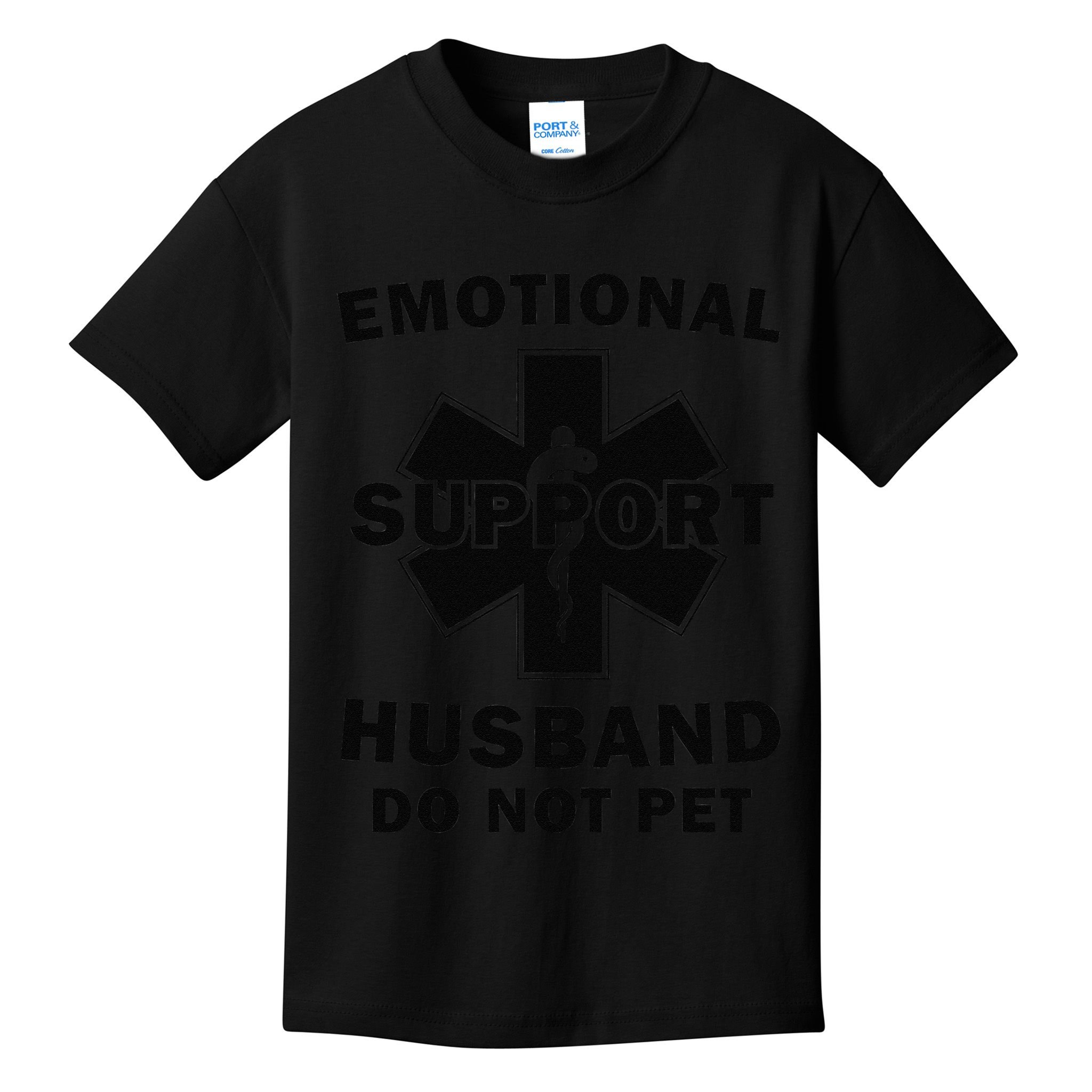 Emotional Support Husband Do Not Pet Funny Kids T-Shirt