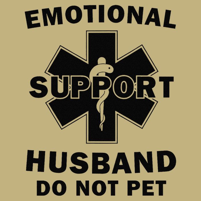 Emotional Support Husband Do Not Pet Funny T-Shirt