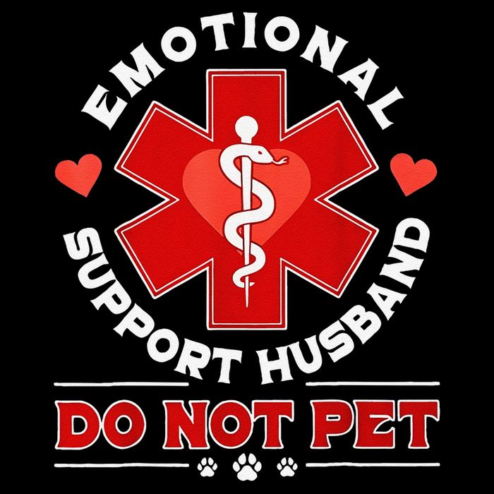 Emotional Support Husband Funny Do Not Pet Humor Drawstring Bag