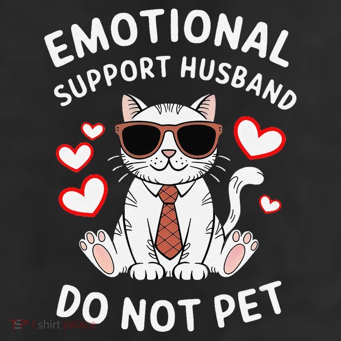 Emotional Support Husband Do Not Pet Funny Cat Cool Comfort Performance Bucket Hat