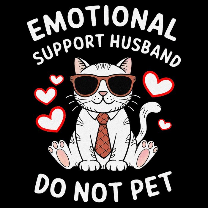 Emotional Support Husband Do Not Pet Funny Cat 16 in Basic Backpack