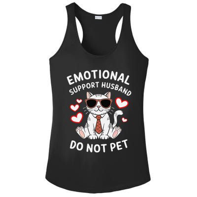 Emotional Support Husband Do Not Pet Funny Cat Ladies PosiCharge Competitor Racerback Tank