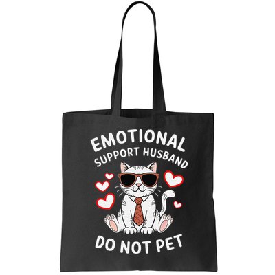Emotional Support Husband Do Not Pet Funny Cat Bag