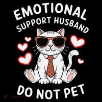 Emotional Support Husband Do Not Pet Funny Cat Bag