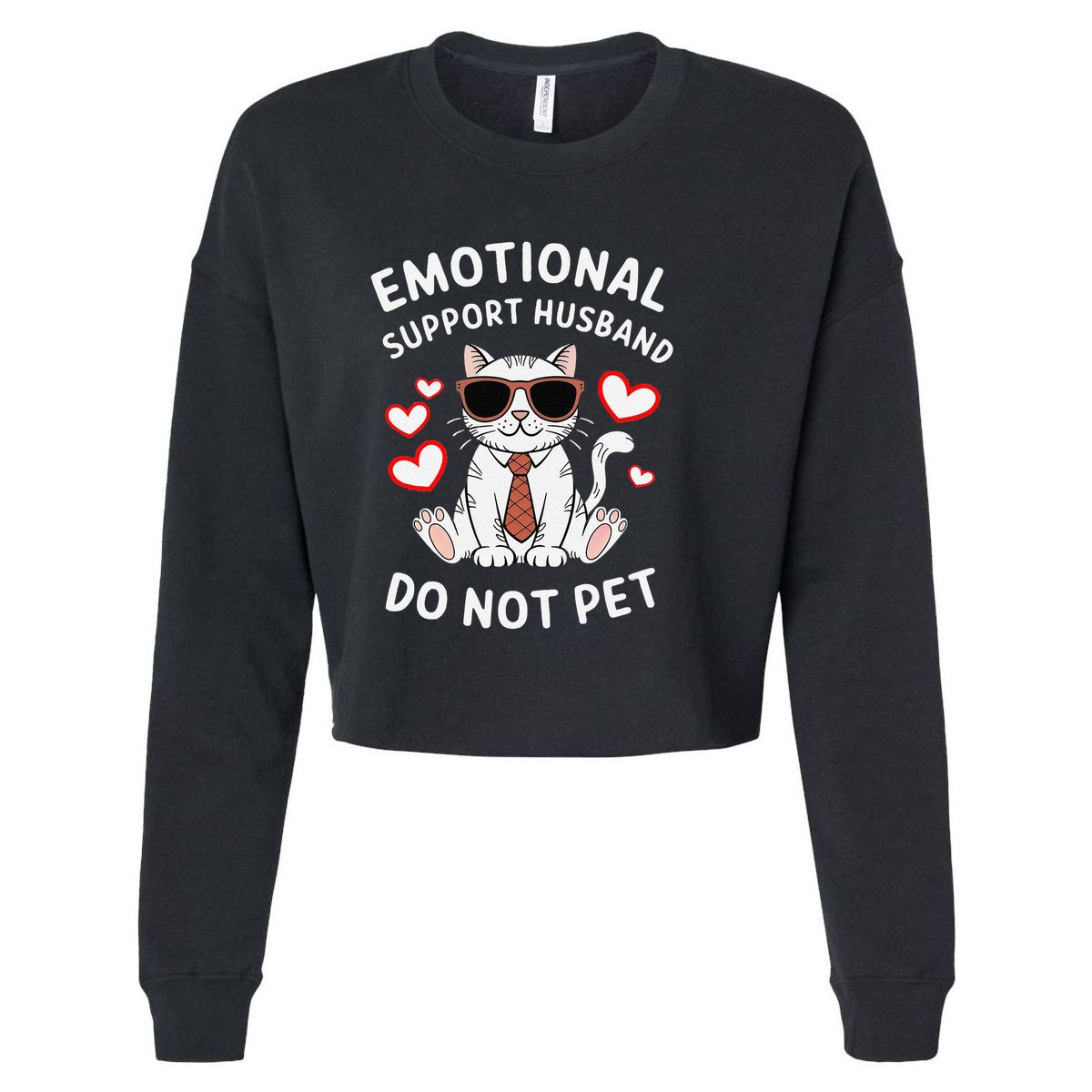 Emotional Support Husband Do Not Pet Funny Cat Youth Performance Sprint T-Shirt