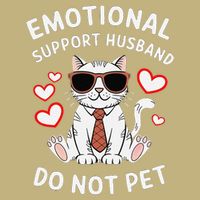 Emotional Support Husband Do Not Pet Funny Cat Performance Shirt