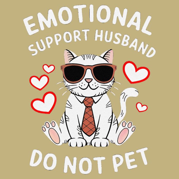 Emotional Support Husband Do Not Pet Funny Cat Magnet