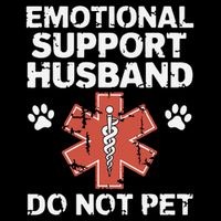 Emotional Support Husband Do Not Pet Humor Funny Husband Impact Tech Backpack