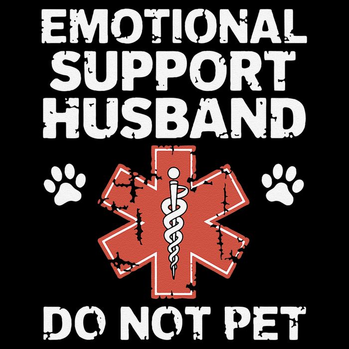 Emotional Support Husband Do Not Pet Humor Funny Husband Sustainable Bucket Hat