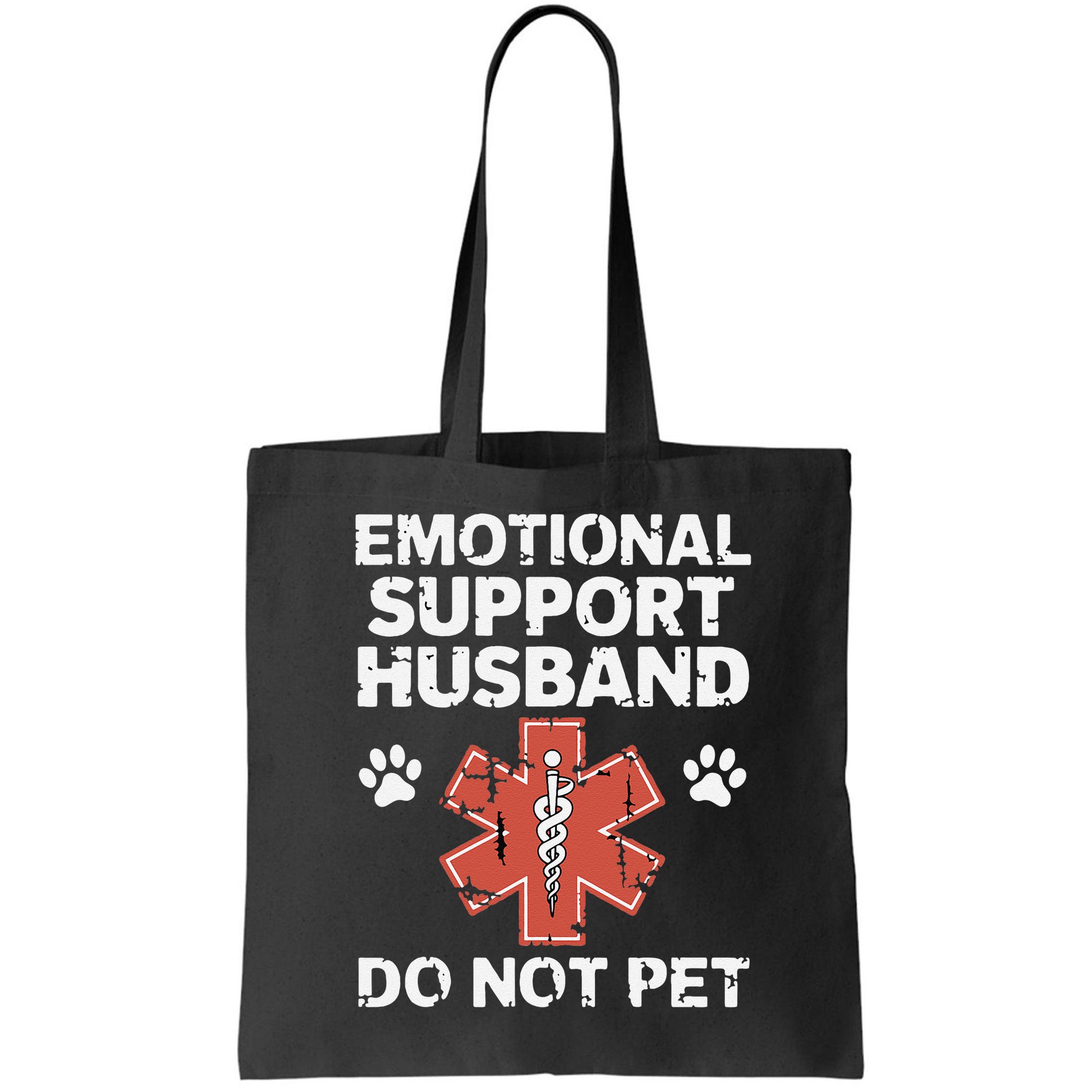 Emotional Support Husband Do Not Pet Humor Funny Husband Bag