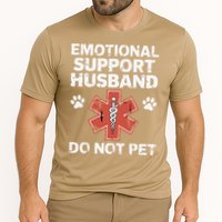 Emotional Support Husband Do Not Pet Humor Funny Husband Performance Shirt