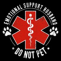 Emotional Support Husband Do Not Pet Impact Tech Backpack