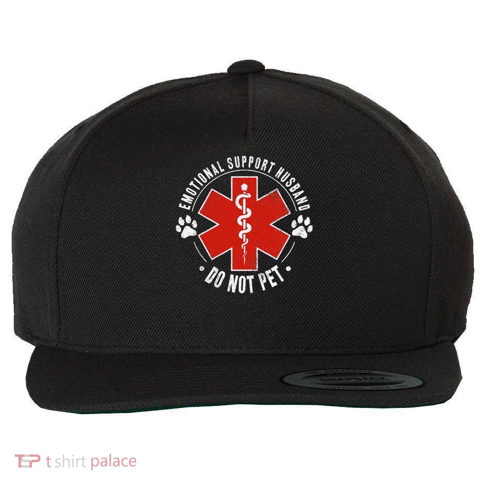 Emotional Support Husband Do Not Pet Wool Snapback Cap