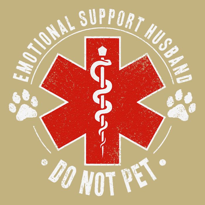Emotional Support Husband Do Not Pet Cooling Performance Crew T-Shirt