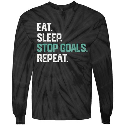 Eat Sleep Hockey Repeat Sport Game Gift Tie-Dye Long Sleeve Shirt