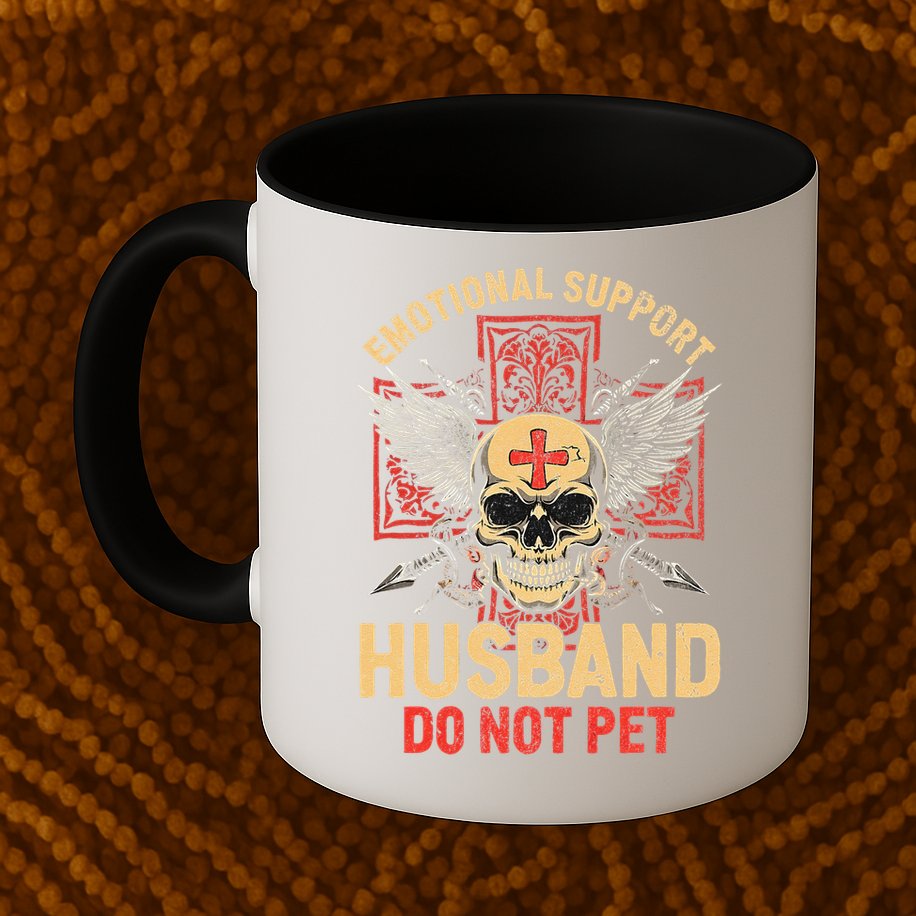 Emotional Support Husband Do Not Pet Funny Man Mug