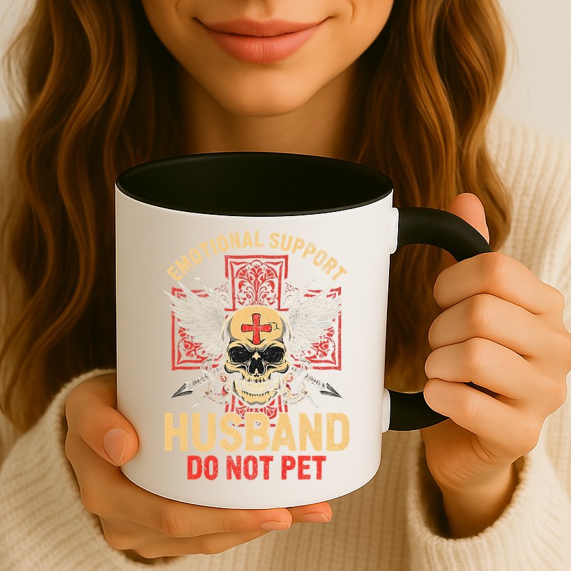 Emotional Support Husband Do Not Pet Funny Man Mug