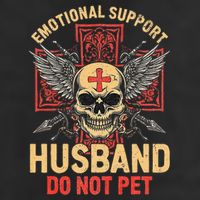 Emotional Support Husband Do Not Pet Funny Man 15oz Campfire Ceramic Mug
