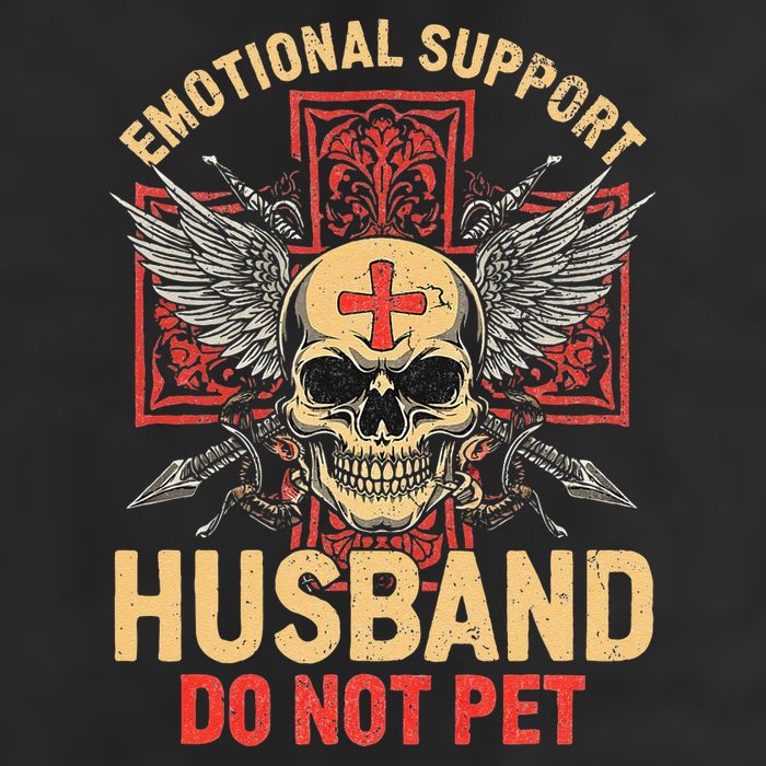 Emotional Support Husband Do Not Pet Funny Man 15oz Campfire Ceramic Mug