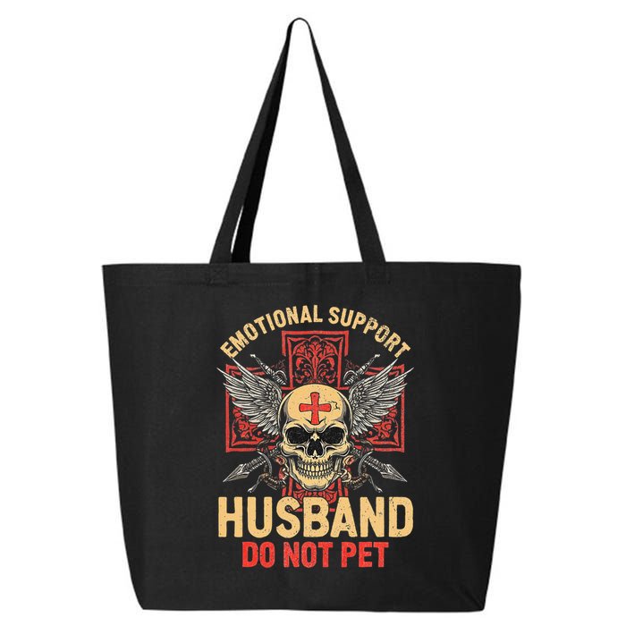 Emotional Support Husband Do Not Pet Funny Man 25L Jumbo Tote