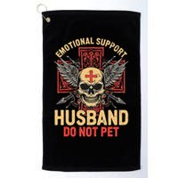 Emotional Support Husband Do Not Pet Funny Man Golf Towel