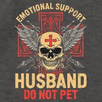 Emotional Support Husband Do Not Pet Funny Man Vector Backpack