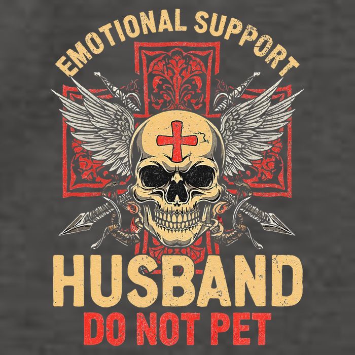 Emotional Support Husband Do Not Pet Funny Man Vector Backpack
