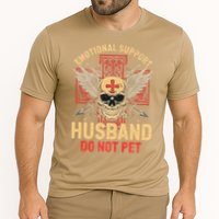 Emotional Support Husband Do Not Pet Funny Man Cooling Performance Crew T-Shirt