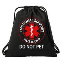 Emotional Support Husband Do Not Pet Drawstring Bag