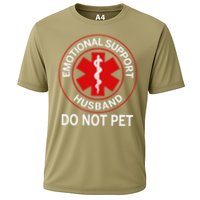 Emotional Support Husband Do Not Pet Cooling Performance Crew T-Shirt
