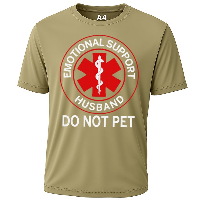 Emotional Support Husband Do Not Pet Cooling Performance Crew T-Shirt