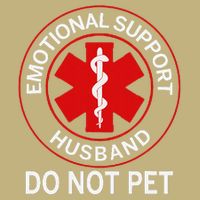 Emotional Support Husband Do Not Pet Cooling Performance Crew T-Shirt