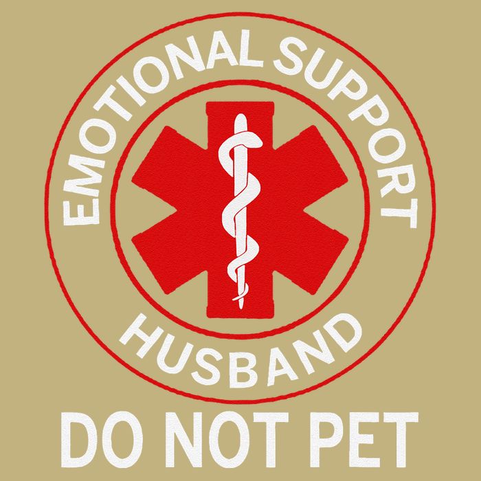 Emotional Support Husband Do Not Pet Cooling Performance Crew T-Shirt