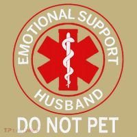 Emotional Support Husband Do Not Pet Sustainable Beanie