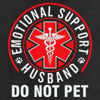 Emotional Support Husband Do Not Pet Funny Quote Sayings Adult Drive Performance Visor