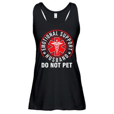 Emotional Support Husband Do Not Pet Funny Quote Sayings Ladies Essential Flowy Tank