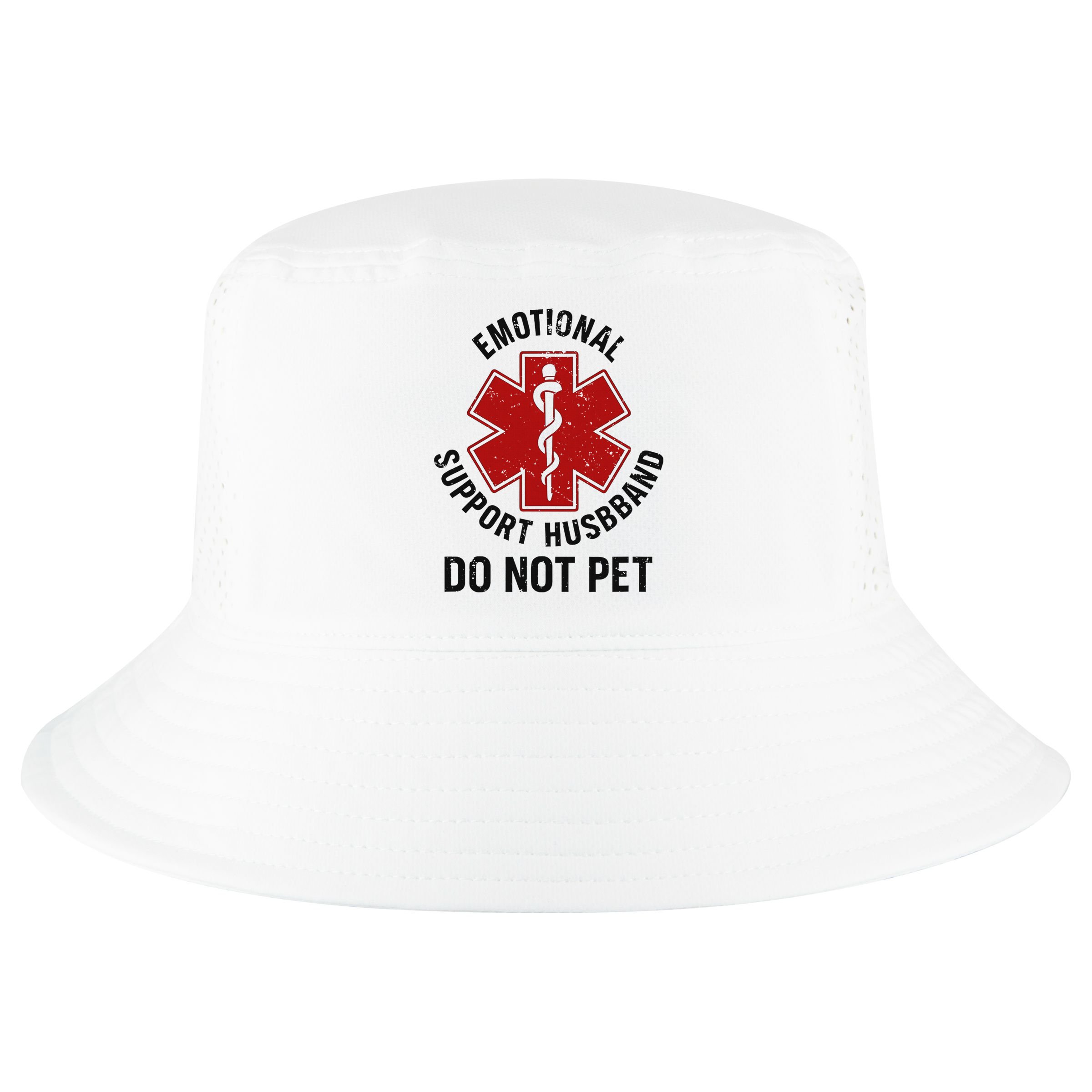 Emotional Support Husband Do Not Pet Cool Comfort Performance Bucket Hat