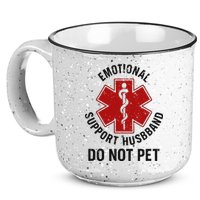 Emotional Support Husband Do Not Pet 15oz Campfire Ceramic Mug