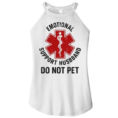 Emotional Support Husband Do Not Pet Women's Perfect Tri Rocker Tank